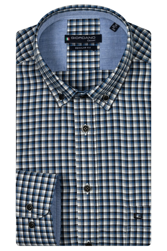 427300 - Ivy, LS Button Down Colourful Twill Check