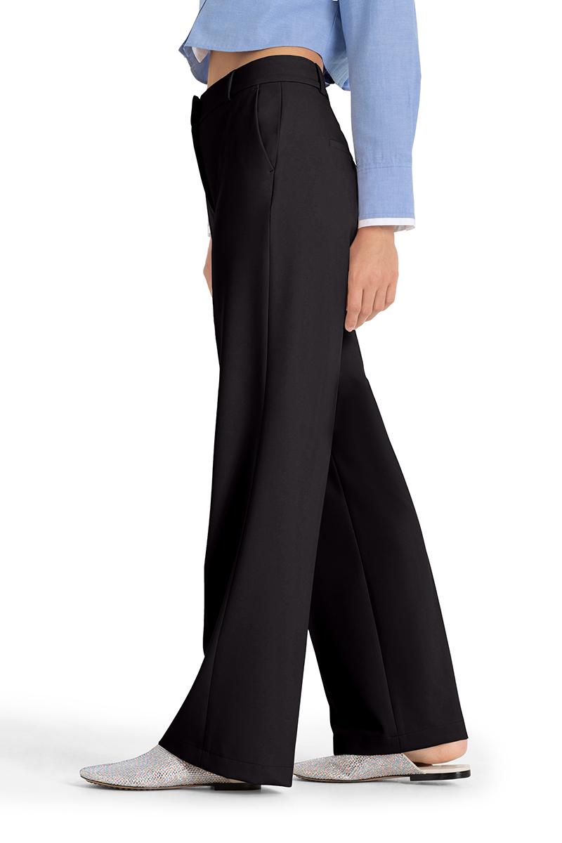 6052 0246-02 L32 - Amelie crepe stretch wideleg pantalon