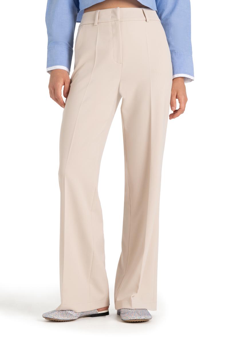 6052 0246-02 L32 - Amelie crepe stretch wideleg pantalon