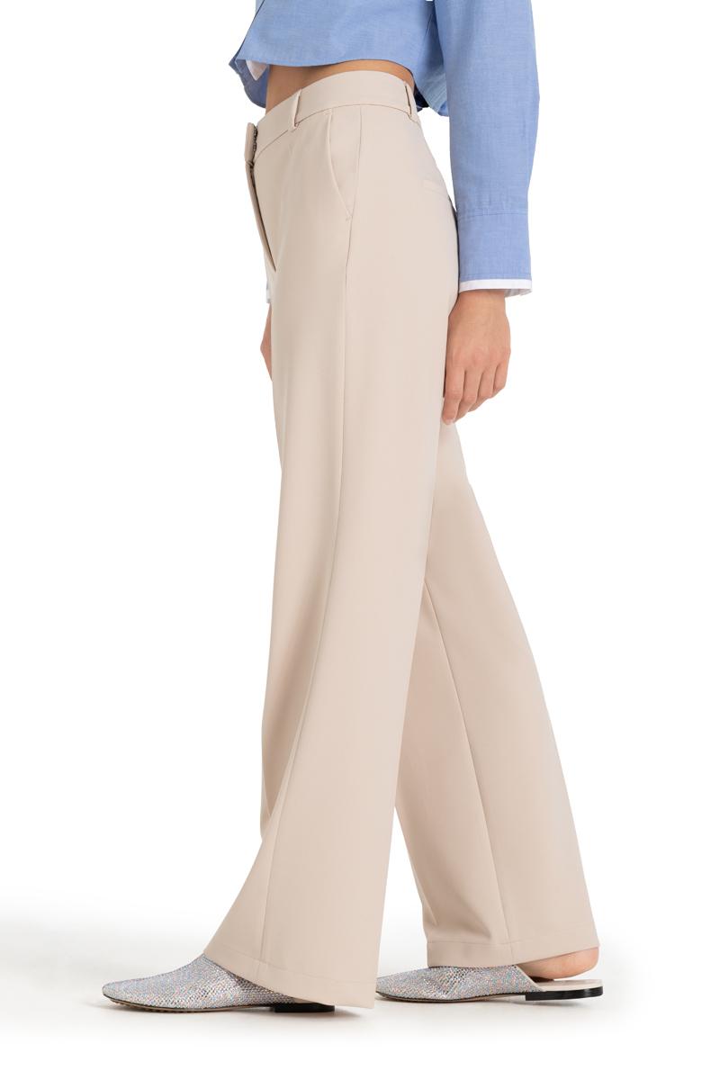 6052 0246-02 L32 - Amelie crepe stretch wideleg pantalon