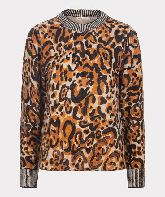 F24.07500 - Pullover ronde hals met animal dessin