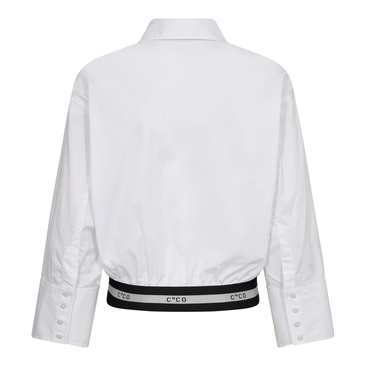 35615 - Cotton crisp blouson met logo band