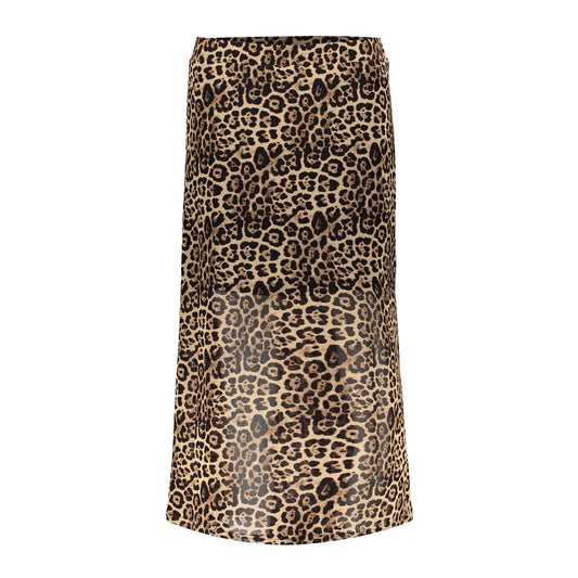 46832-14 - Midi mesh rok met animal dessin