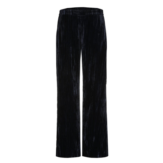 61085-05 - PHOCAS_PLAT velvet structuur wideleg pantalon