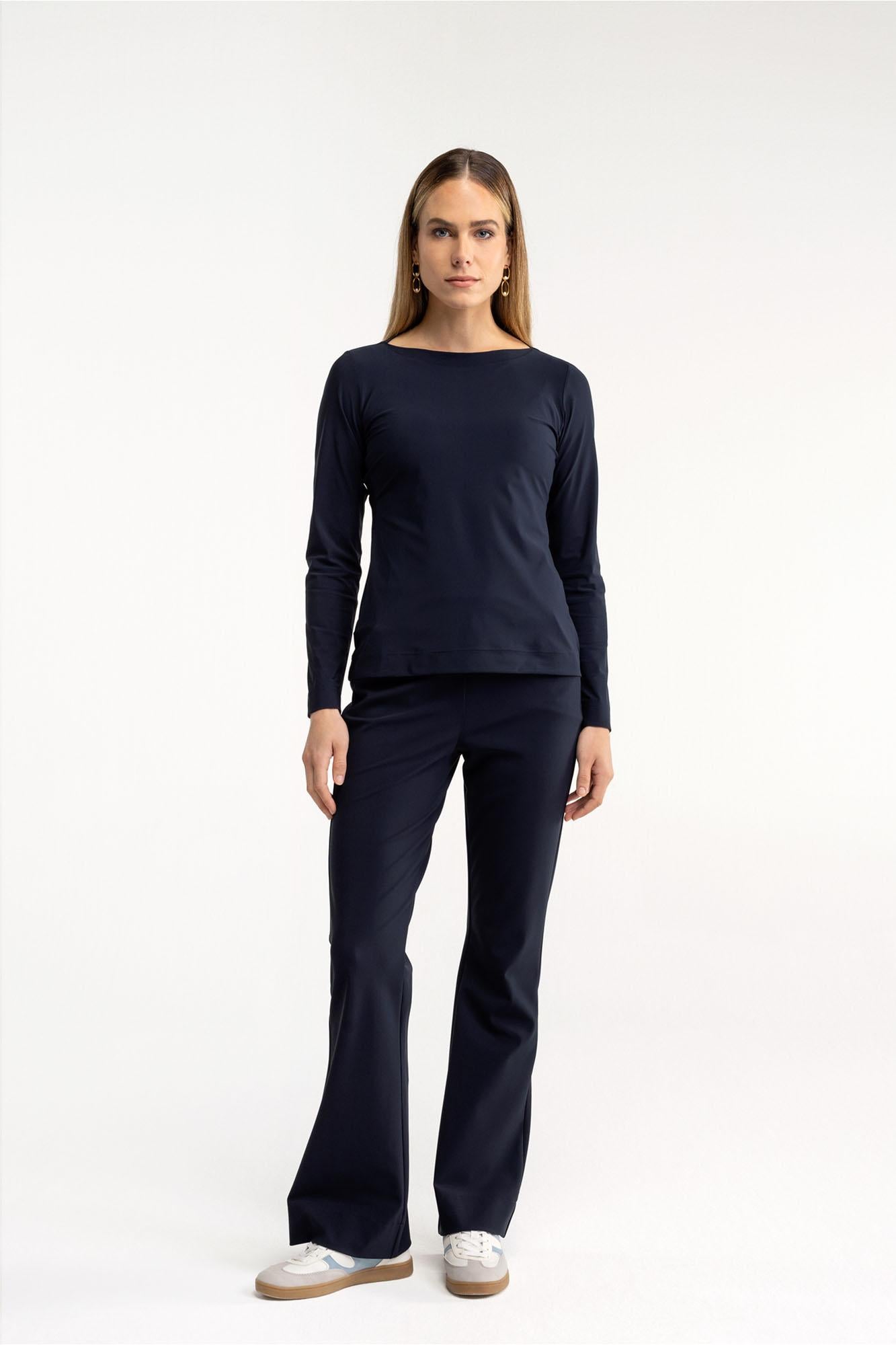 94800 - Flair bonded trousers met riemlusjes