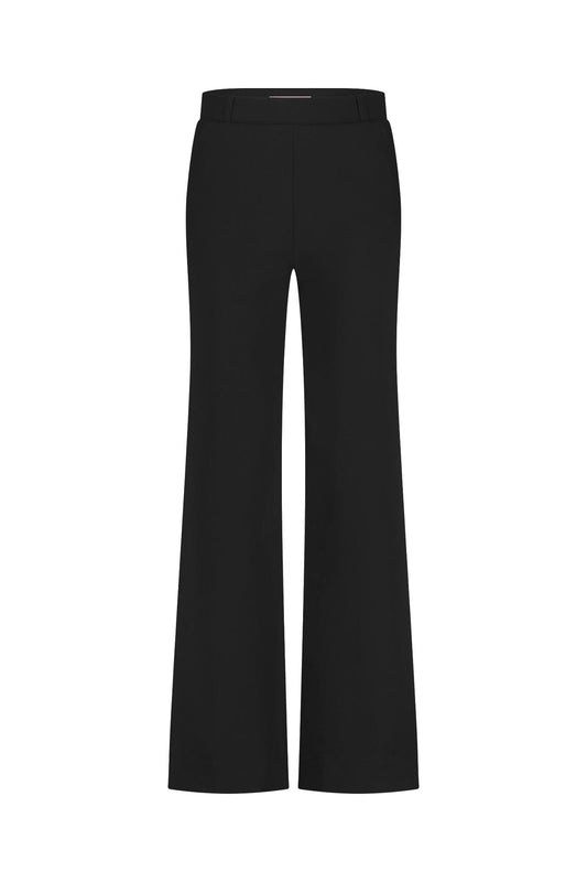 94801 - Lexie bonded trousers super wide leg met riemlusje