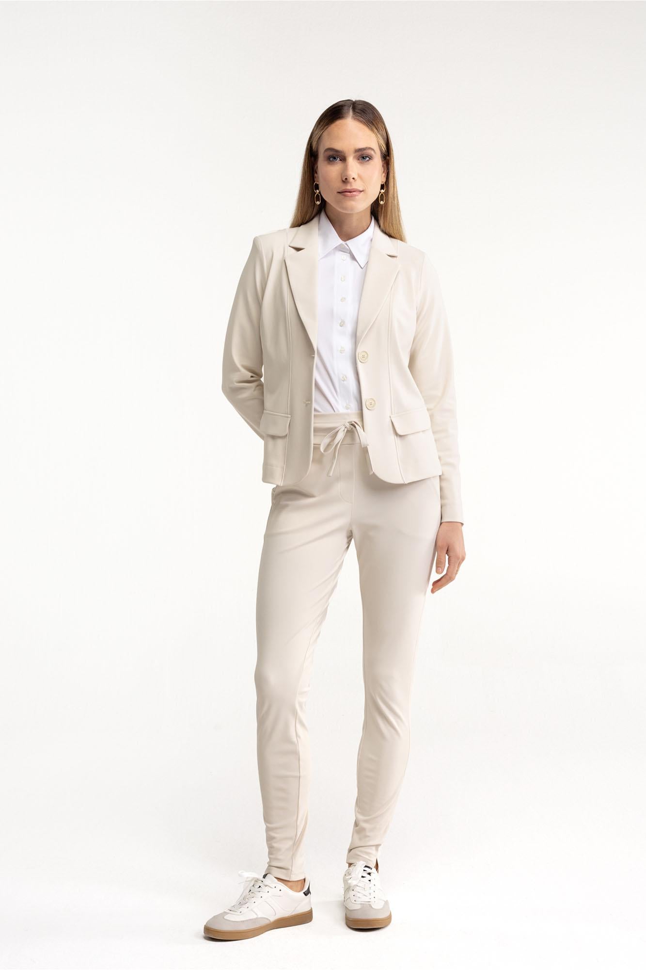 94811 - Bright bonded aansluitende blazer