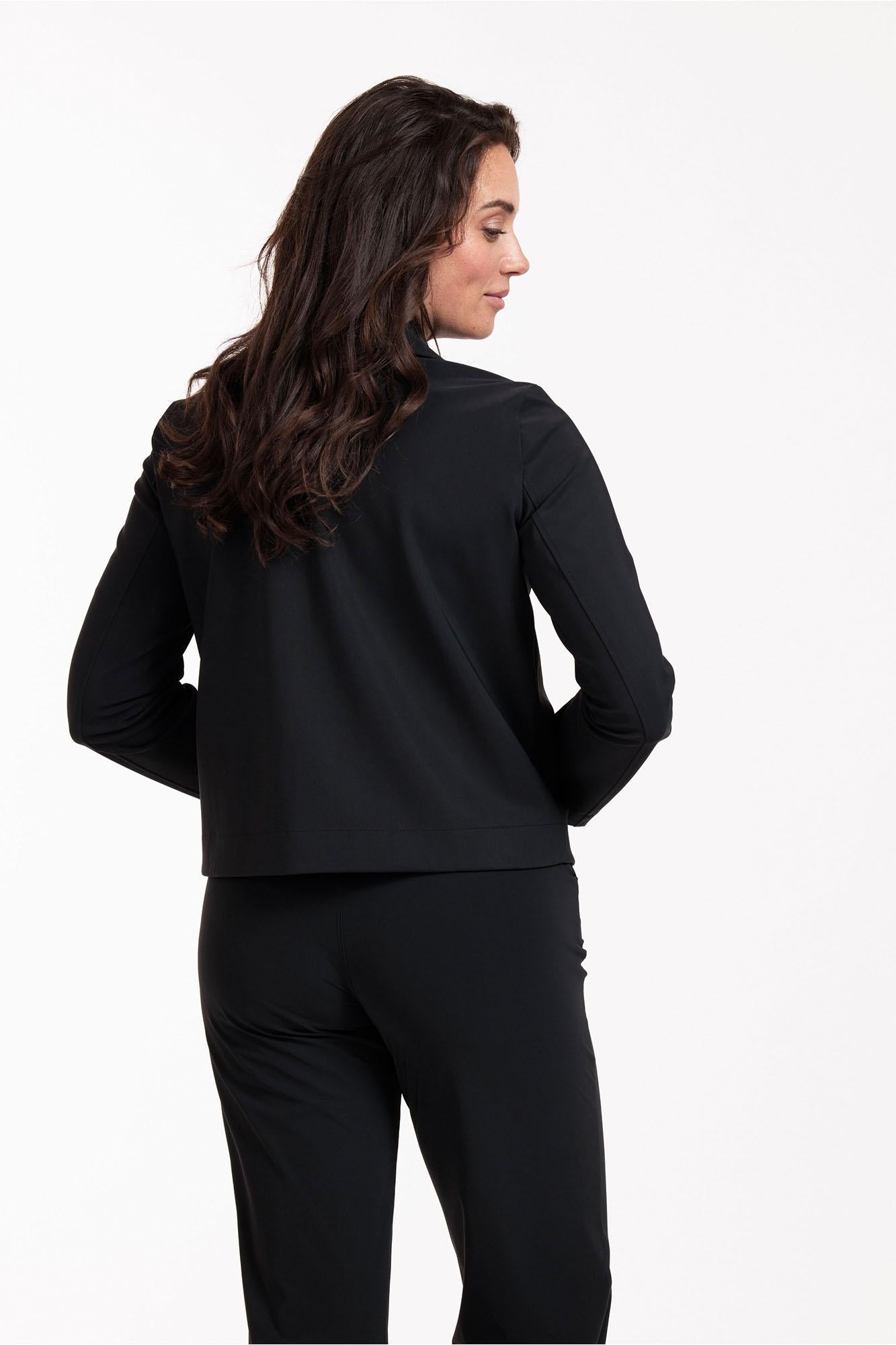 94822 - Claire bonded jacket met opgestikte zakken