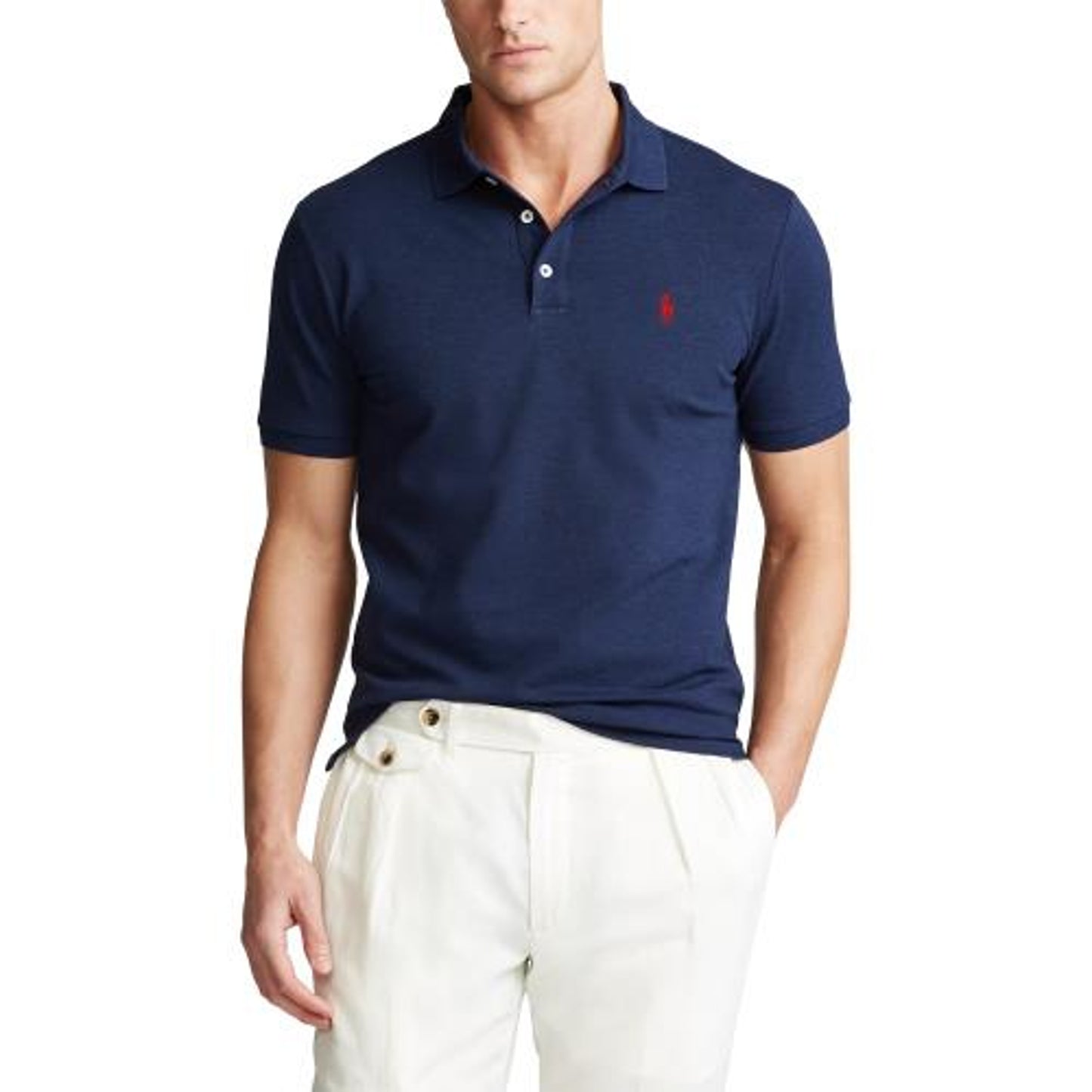 710 541705 - Basic stretch mesh polo slim fit