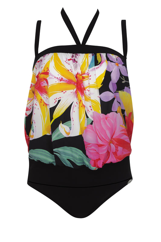 78011 - Blouson tankini met kleurrijk dessin