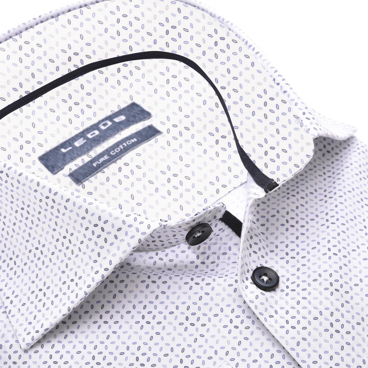 0141385 - Modern Fit - shirt met een overal klein dessin