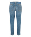 9182 0020-35 L27 - Pina short rechte jeans met detail aan pijp